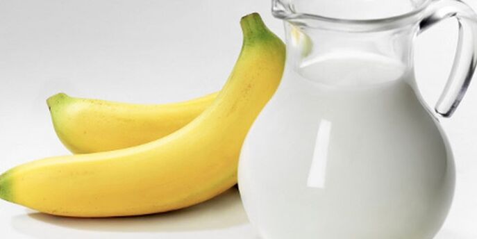 Plátanos e leite para adelgazar