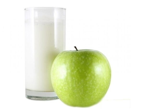 Kefir con mazá para unha nutrición eficaz